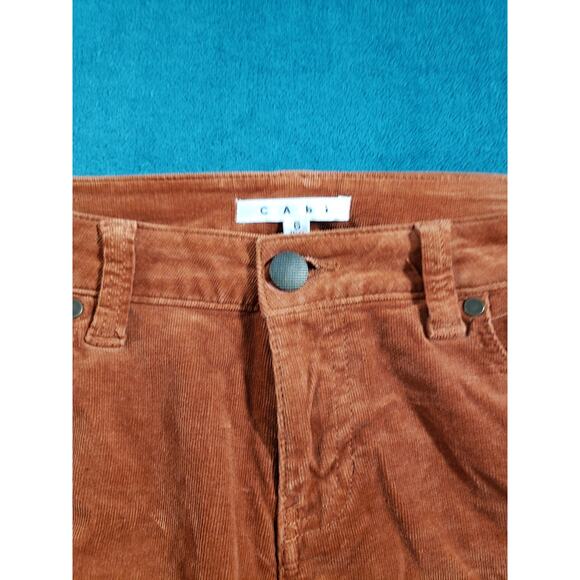 CAbi Jeans Size 6 Womens Brown Stretch Pants Corduroy Ladies Mid Rise Skinny - Picture 6 of 12
